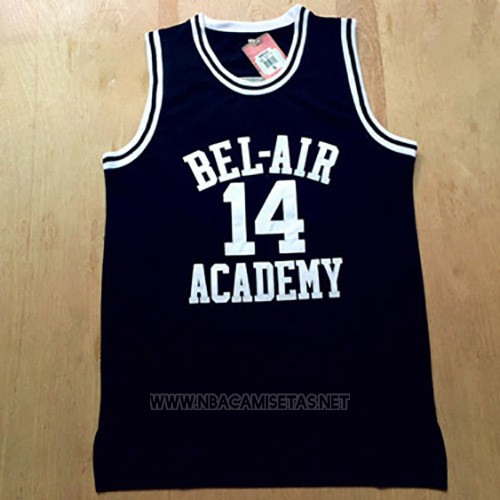 Camiseta Pelicula Bel-Air Academy Smith NO 14 Negro